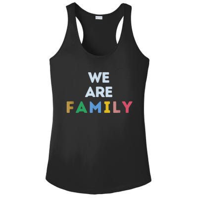 We Are Family Ladies PosiCharge Competitor Racerback Tank