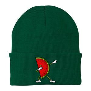 Watermelon Art For Dabbing Watermelon Wedge Lovers Knit Cap Winter Beanie