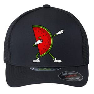 Watermelon Art For Dabbing Watermelon Wedge Lovers Flexfit Unipanel Trucker Cap