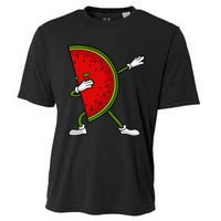 Watermelon Art For Dabbing Watermelon Wedge Lovers Cooling Performance Crew T-Shirt