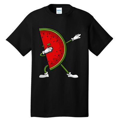 Watermelon Art For Dabbing Watermelon Wedge Lovers Tall T-Shirt