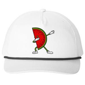 Watermelon Art For Dabbing Watermelon Wedge Lovers Snapback Five-Panel Rope Hat