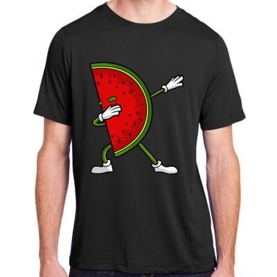 Watermelon Art For Dabbing Watermelon Wedge Lovers Adult ChromaSoft Performance T-Shirt