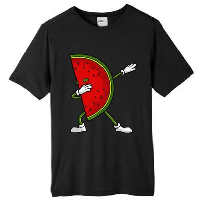 Watermelon Art For Dabbing Watermelon Wedge Lovers Tall Fusion ChromaSoft Performance T-Shirt