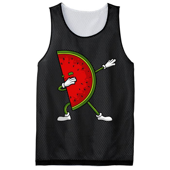 Watermelon Art For Dabbing Watermelon Wedge Lovers Mesh Reversible Basketball Jersey Tank