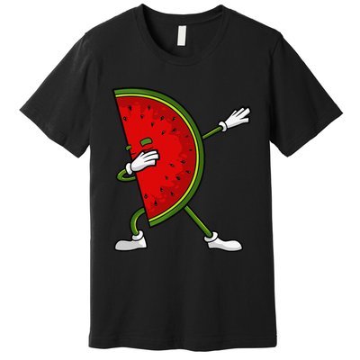 Watermelon Art For Dabbing Watermelon Wedge Lovers Premium T-Shirt