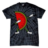 Watermelon Art For Dabbing Watermelon Wedge Lovers Tie-Dye T-Shirt