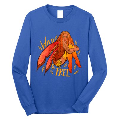 Wild And Free Autumn Fairy Druid Gift Long Sleeve Shirt