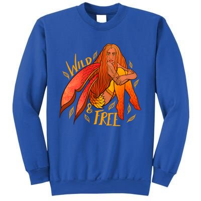 Wild And Free Autumn Fairy Druid Gift Sweatshirt