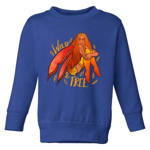 Wild And Free Autumn Fairy Druid Gift Toddler Sweatshirt