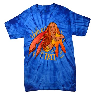 Wild And Free Autumn Fairy Druid Gift Tie-Dye T-Shirt