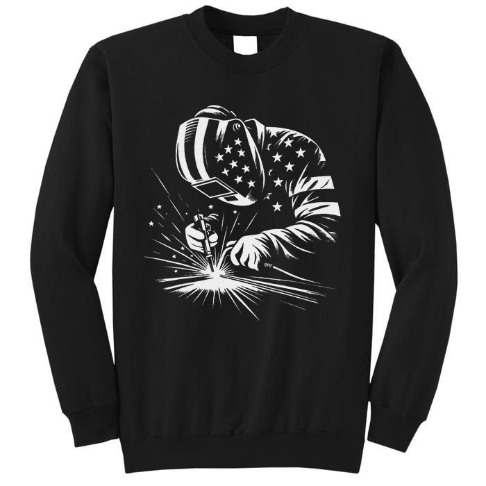 Welder American Flag Usa Patriotic Welding Welder Sweatshirt