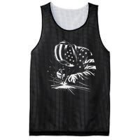 Welder American Flag Usa Patriotic Welding Welder Mesh Reversible Basketball Jersey Tank