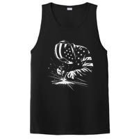 Welder American Flag Usa Patriotic Welding Welder PosiCharge Competitor Tank