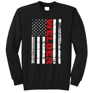 Welder American Flag USA Patriotic Weld Pipefitter Sweatshirt