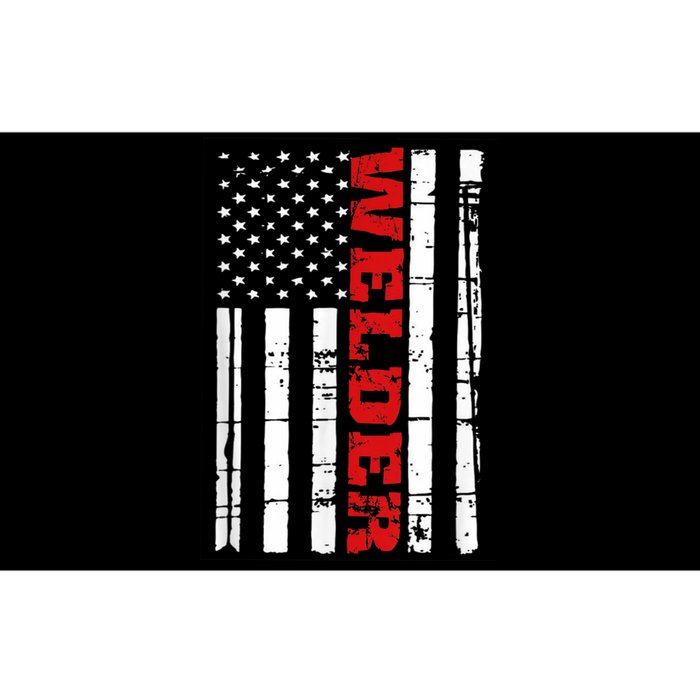 Welder American Flag USA Patriotic Weld Pipefitter Bumper Sticker