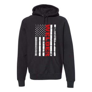 Welder American Flag USA Patriotic Weld Pipefitter Premium Hoodie