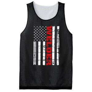 Welder American Flag USA Patriotic Weld Pipefitter Mesh Reversible Basketball Jersey Tank