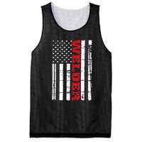 Welder American Flag USA Patriotic Weld Pipefitter Mesh Reversible Basketball Jersey Tank