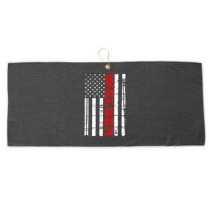 Welder American Flag USA Patriotic Weld Pipefitter Large Microfiber Waffle Golf Towel