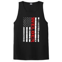 Welder American Flag USA Patriotic Weld Pipefitter PosiCharge Competitor Tank