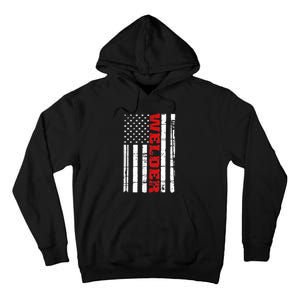 Welder American Flag USA Patriotic Weld Pipefitter Tall Hoodie