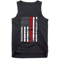 Welder American Flag USA Patriotic Weld Pipefitter Tank Top