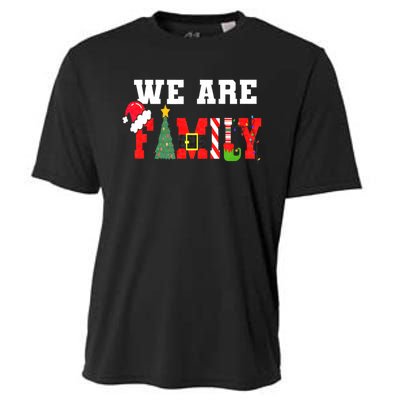 We Are Family Christmas Pajamas Funny Matching Xmas Cooling Performance Crew T-Shirt