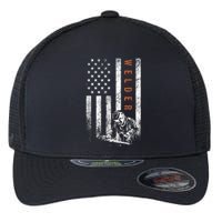 Welder American Flag Design Welding Flexfit Unipanel Trucker Cap