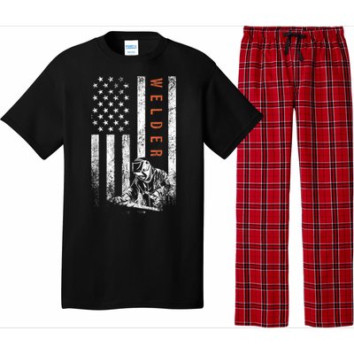 Welder American Flag Design Welding Pajama Set