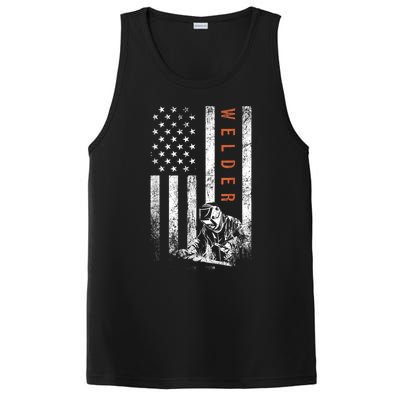 Welder American Flag Design Welding PosiCharge Competitor Tank