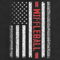 Wiffleball American Flag 4th of July Cool Player Novelty 7 Panel Mesh Trucker Snapback Hat