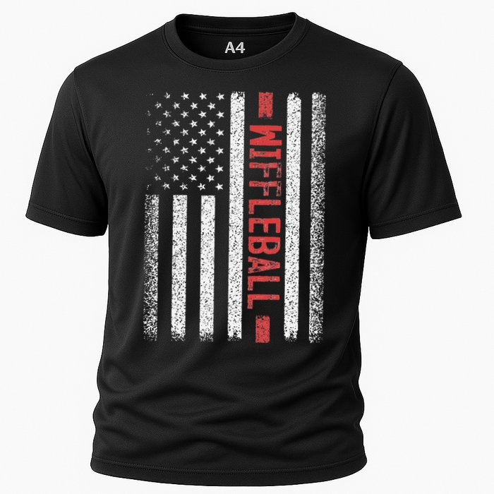 Wiffleball American Flag 4th of July Cool Player Novelty Performance Shirt