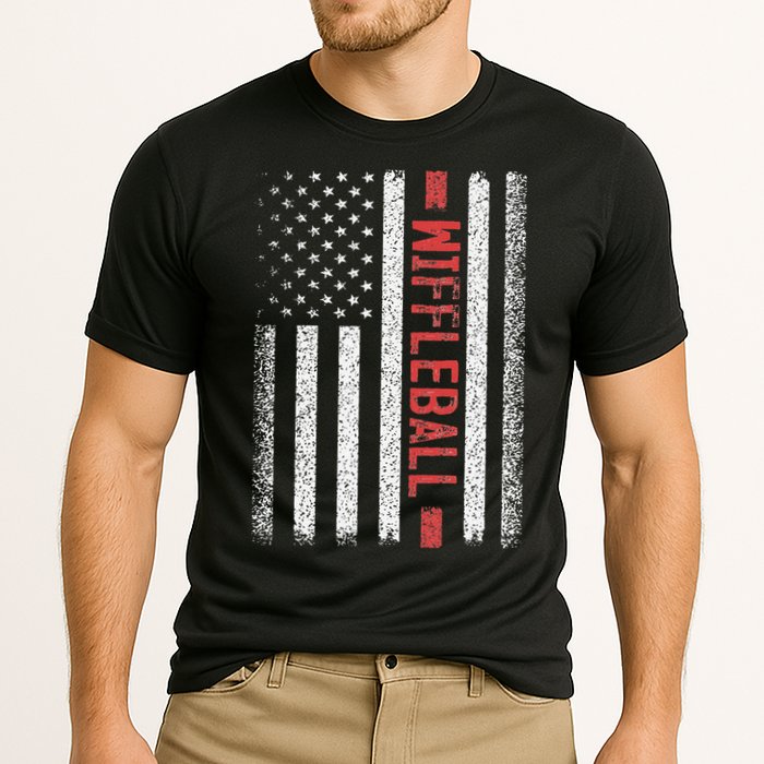 Wiffleball American Flag 4th of July Cool Player Novelty Performance Shirt