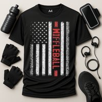 Wiffleball American Flag 4th of July Cool Player Novelty Performance Shirt