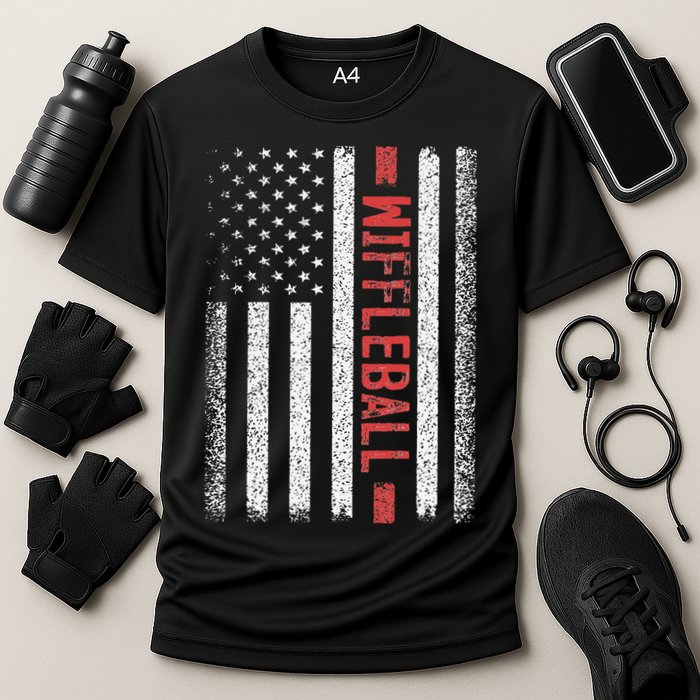 Wiffleball American Flag 4th of July Cool Player Novelty Performance Shirt