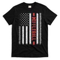 Wiffleball American Flag 4th of July Cool Player Novelty T-Shirt