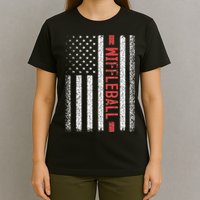 Wiffleball American Flag 4th of July Cool Player Novelty T-Shirt