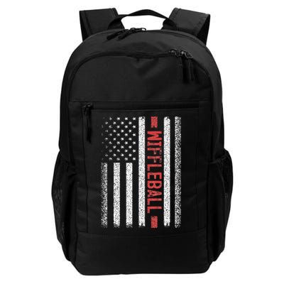 Wiffleball American Flag 4th of July Cool Player Novelty Backpack