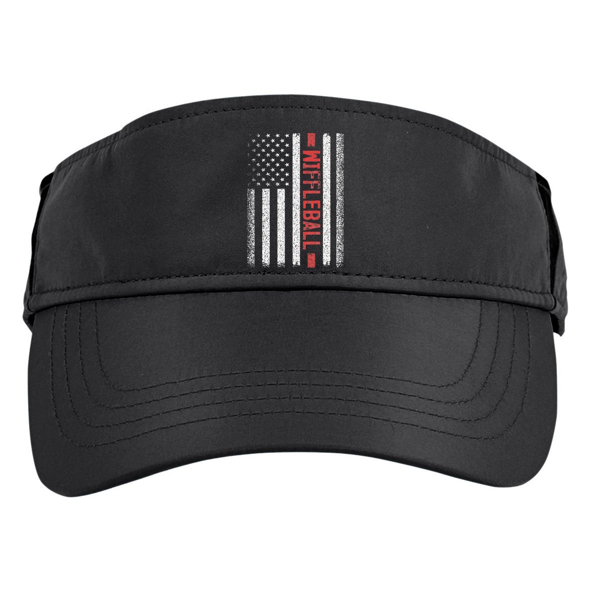 Wiffleball American Flag 4th of July Cool Player Novelty Adult Drive Performance Visor