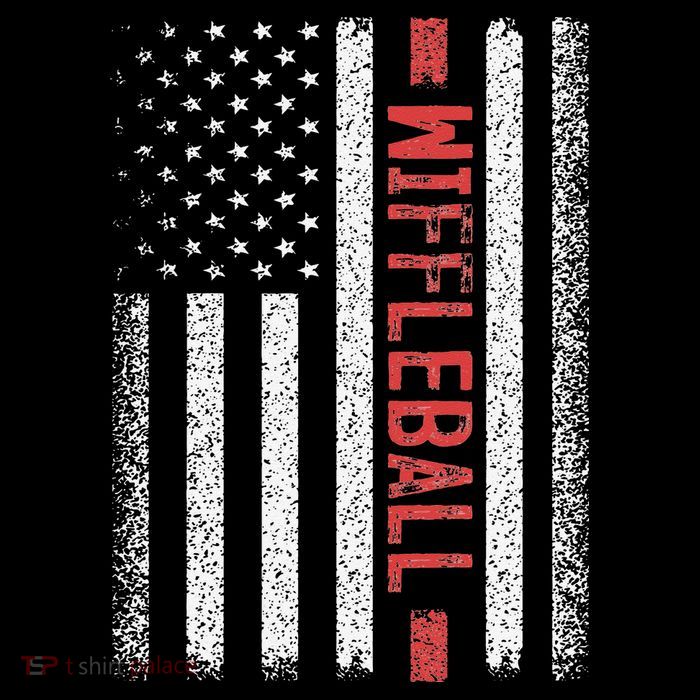 Wiffleball American Flag 4th of July Cool Player Novelty Flatbill Hat