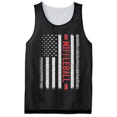 Wiffleball American Flag 4th of July Cool Player Novelty Mesh Reversible Basketball Jersey Tank
