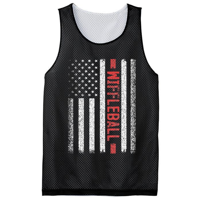 Wiffleball American Flag 4th of July Cool Player Novelty Mesh Reversible Basketball Jersey Tank