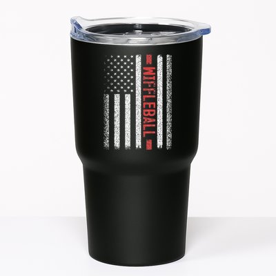 Wiffleball American Flag 4th of July Cool Player Novelty Tumbler