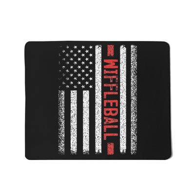 Wiffleball American Flag 4th of July Cool Player Novelty Mousepad