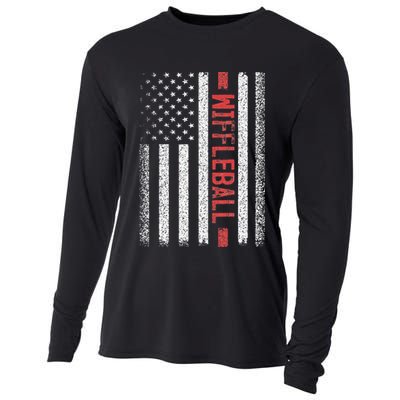 Wiffleball American Flag 4th of July Cool Player Novelty Cooling Performance Long Sleeve Crew