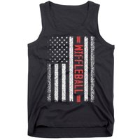 Wiffleball American Flag 4th of July Cool Player Novelty Tank Top