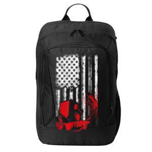 Welder American Flag Welding Gift Usa Distressed Helmet City Backpack