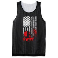 Welder American Flag Welding Gift Usa Distressed Helmet Mesh Reversible Basketball Jersey Tank