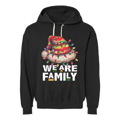 We Are Family African Dope Black Christmas Matching Family Garment-Dyed Fleece Hoodie